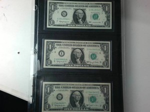 Lot of (3) FRN Crisp 1963 1963A 1963B collectible currency notes (1 star note)