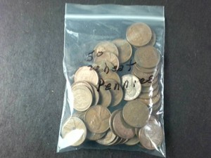 Nice Full ROLL 50 Count Lincoln Wheat Penny Lot - Circulated Vintage Lincoln Cents
