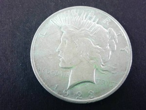 Genuine 1923 Peace Dollar 90% Silver