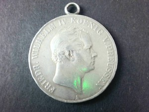 German States 1844 Prussia Silver Thaler  King Friedrich Wilhelm IV (Berlin Mint)
