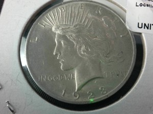 Vintage 1923 Peace Silver Dollar - Gorgeous Bright Mint Luster Coin 90% Silver