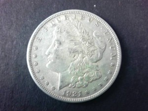 1921 90% Silver Morgan Dollar