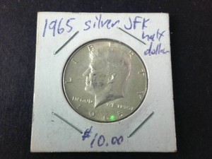 1965 40% Silver Kennedy Half Dollar