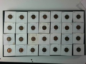 One Last Lot of (28) Mixed Years  1934-58 Coin Flipped Lincoln Wheat Pennies - Dont Miss out