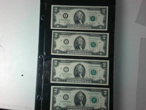 Final Sheet of Crisp and Clean $2 notes from 2003 to 2017