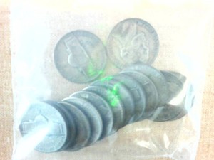Large Lot War time nickels  35% silver content Circulated lot of (14)