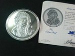 Certified Assay: The Silver Chief, 5 oz. .999 Fine Silver - "Running Antelope"