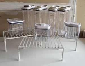 K - OXO Good Grips POP 7-Piece Airtight Food Storage Container Set with Pantry Riser Shelves