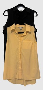 U - Two Athleta Collared Sleeveless Shirts - Size S