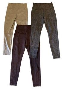 U - Three Pairs of Athleta Delancey Herringbone Leggings - Size S