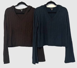 U - Two Athleta Long Sleeve Hooded Tops - Size S