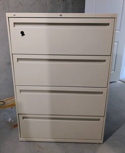 G - File Cabinet - HON Metal Four-Drawer Vertical Storage Cabinet