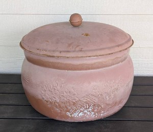 LL - Outdoor Copper Hose Holder - Embossed Floral Design