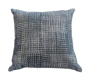 LL - Room and Board Accent Pillow - Blue-Green Textured Down-Filled 20in Square