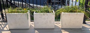 P - Outdoor Planter Boxes - Rectangular 24 X 11 X 20 in (Lot of 3)