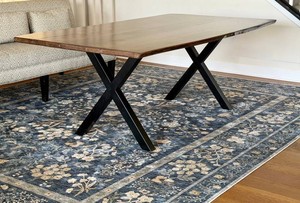 Custom Made Walnut Live Edge Dining Room Table
