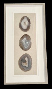 Geode Slice Wall Display - Framed Agate Mineral Art