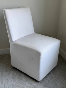 Upholstered Side Chair - Restoration Hardware on Castors