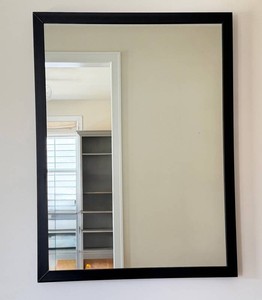 Wall Mirror - Restoration Hardware Black Beveled Frame 36 X 48