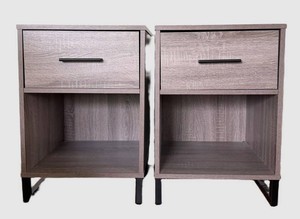 End Tables - Matching 2-Piece Pair With Drawers & Shelves