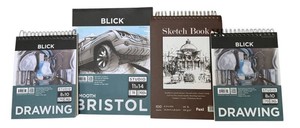 G - Sketchbooks - Blick Drawing & Bristol, Fuxi (Lot of 4)