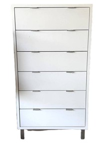G - Dresser - Room & Board Copenhagen White Wood 6-Drawer