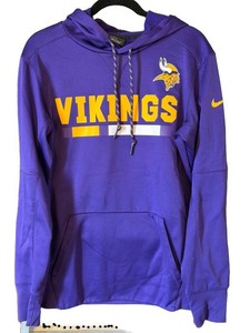 Football Hoodie - Nike Minnesota Vikings Dri-FIT Mens Small