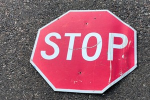 vintage stop sign man cave garage yard