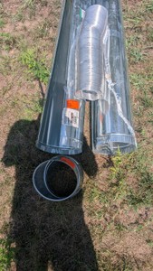 galvanized HVAC heater stove pipe medium diameter