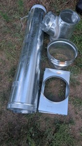 Large diameter stove pipe, industrial heating, HVAC cooling galvanized
