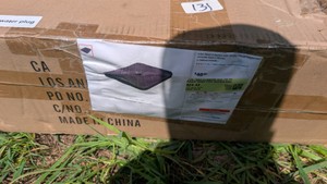 Large two-piece cantilever umbrella base purple