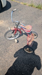 vintage kids tricycle 1970s era