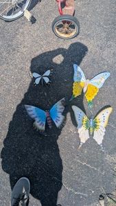 outdoor decorations butterfly lot garden art. fairy garden metal
