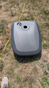 Large water filled patio umbrella base new open box no box