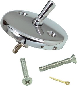 Danco Bath Tub Overflow Plate with Trip Lever, Chrome, 1-Pack (80991), 2 inches