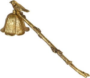 $26 NIKKY HOME Vintage Candle Snuffer, Gold Candle Extinguisher with Bird  Floral Candle Snuffers with Long Handle Decorative Metal Wick Flame Snuffer Candle Accessory