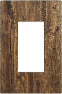Vintage Brown Wood Grain Outlet Covers Decorator Single Rocker Light Switch Covers Decorative 1 Gang Gfci Wall Plate Cover Electrical Receptacle Switchplate Faceplate for Home Decor