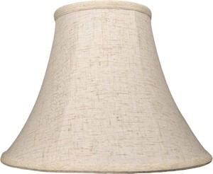 $38 Linen Bell Lampshade, 6 x 13 x 10, Replacement Lamp shade, Pack 1  0.4 Spider Fitter,Folds for easy storage,Bell shade for Table Lamps, Bedside Lamps, Floor Lamps,Easy Assembly for everyone