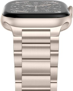 $23 Anlinser Metal Bands Compatible with Apple Watch Band 42mm 41mm 40mm 38mm for Women Men, Stainless Steel Business Strap for iWatch SE Series 11 10 9 8 7 6-1 (Starlight)