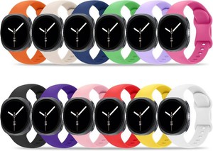 12 Pack Bands Compatible with Samsung Galaxy Watch 98 40mm 44mmGalaxy Watch 8 Classic 46mmGalaxy Watch Ultra 47mm Band for Women Men, No Gap Soft Silicone Sport Breathable Strap