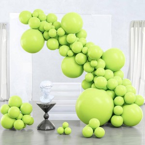 PartyWoo Lime Green Balloons 127pcs Light Green Color Different Sizes  36 18 12 10 5 Inch Balloons for Graduation Halloween Summer Birthday Baby Shower Gender Reveal Party Decorations Green-Y6