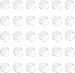 30pcs 28mm1.1inch Round Capsules Clear Empty Vending Machine Capsules Containers for Gumball Machines