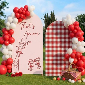 $45 Moukeren Thats Amore Arch Backdrop Cover 6ft and 7.2ft for Wedding Bridal Shower Party Gender Reveal Birthday Party Banquet Photo Arches Background Decorations