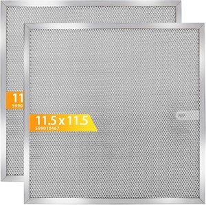 $26 Range Hood Filter 11.5x11.5 Inches - S99010467 Replacement - 2 Pack Aluminum Mesh Grease Filters for BXT1 & AR1 Series - Easy Clean Kitchen Exhaust Fan Filter
