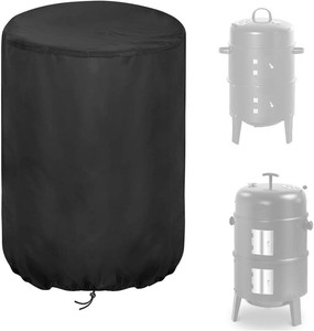 $21 Smoker Cover for SUNLIFER 16 Round Charcoal Barbecue Grill  Waterproof Outdoor Smoker BBQ Cover Vertical Smoker Cover - 47 x 80cm
