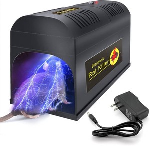 $42 Electric Rat & Mouse Trap for Home Indoor Outdoor, 7000V High-Voltage Instant Zapper, Reusable Rodent Killer with No-Touch Cleanup for Kitchen, Garage, Barn, Humane Large Pest Control
