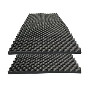 $37 2 PCS Acoustic Panels,48X24X2 Egg Crate Foam Soundproof Foam Wall Panels,High Density Fireproof Noise Cancelling Foam Studio Foam Panel,Noise (Black)
