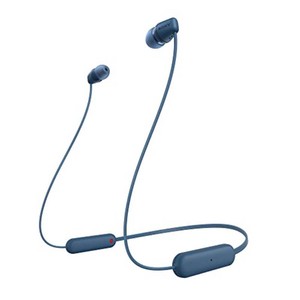 $40 Sony WI-C100 Wireless in-Ear Bluetooth Headphones with Built-in Mic, Blue  Up to 25 Hrs of Battery, Clear Hands-Free Calling, Easy Button Operation, Flexible Neckband, IPX4 Water Resistant