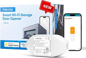 $70 meross Smart Garage Door Opener Remote, Apple HomeKit Support, MSG150HK
