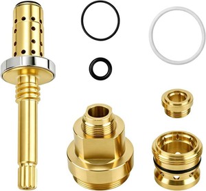 $45 Penitue Brass Shower Valve Rebuild Kit, Includes Flow Control Spindle & TA-4 Hot and Cold Seats & T-12A Cap Part Compatible with Symmons Temptrol